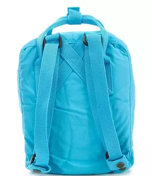 Водостойкий трансформируемый рюкзак Fjallraven с однотонным мини-нашивкой и логотипом Kanken, синий