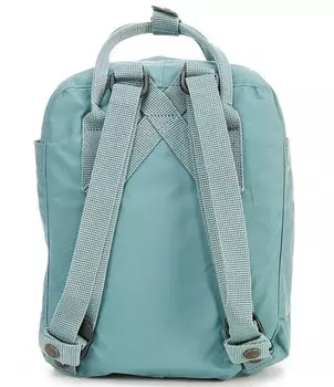 Водостойкий трансформируемый рюкзак Fjallraven с однотонным мини-нашивкой и логотипом Kanken, синий