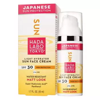 Водостойкий увлажняющий крем для лица SPF 30 Hada Labo Tokyo Sun