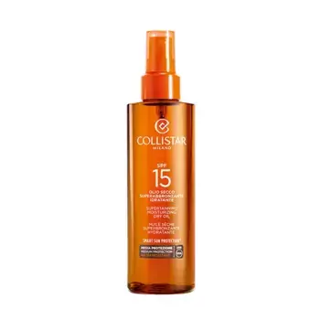 Водостойкое супер масло для загара Aceite Seco Superbronceador Hidratante Spf 15 Collistar, 200 ml