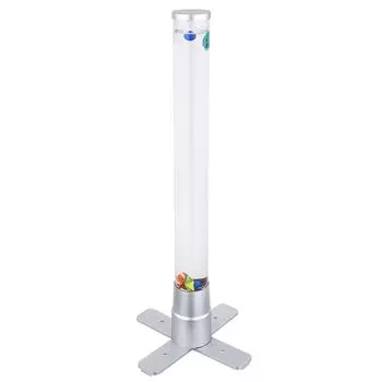 Водяная колонка RGB LED, смена цвета, прозрачная, рыба, высота 61см Globo Lighting, серебро