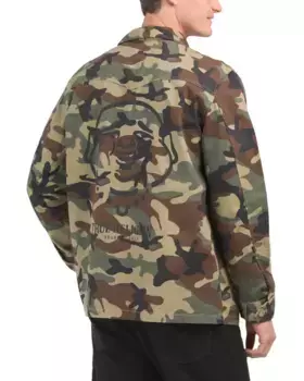 Военная куртка True Religion, зеленый