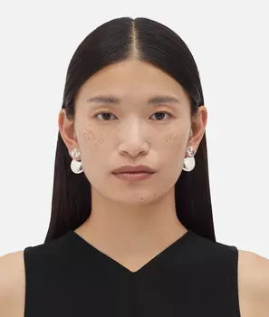 Вогнутые серьги Bottega Veneta
