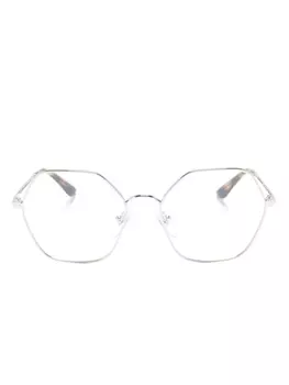 Vogue Eyewear очки в геометричной оправе, серебристый