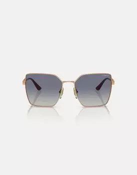 Vogue - Очки - VO4284S - Квадратные солнцезащитные очки из розового золота с серыми линзами