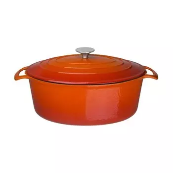 Vogue овальная жаровня оранжевая большая