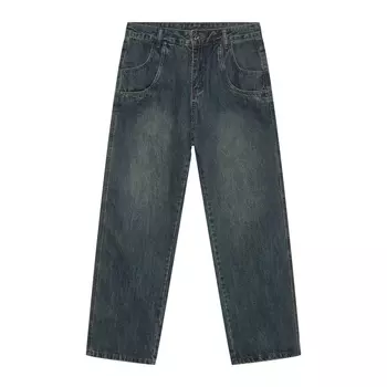 Voguo Relay Джинсы унисекс винтажные синие