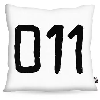 VOID 011 Eleven Elfi Чехол на подушку для улицы и помещения, размер подушки: 80 x 80 см, цвет подушки: белый