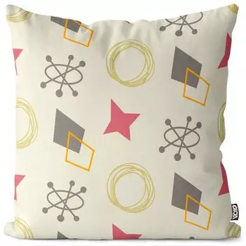 VOID 60-е годы дизайн декоративной подушки чехол на подушку чехол из полиэстера водонепроницаемый для улицы в помещении, размер подушки: 80 x 80 см