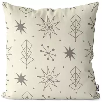 VOID 70s Design Диван Обои с рисунком Чехол на подушку Полиэстер Водонепроницаемая подушка для улицы и дома Размер: 60 x 60 см