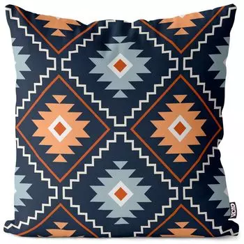 VOID ацтекский узор в полоску, чехол для подушки, чехол для подушки, полиэстер, водонепроницаемый, для улицы и дома, размер подушки: 80 x 80 см