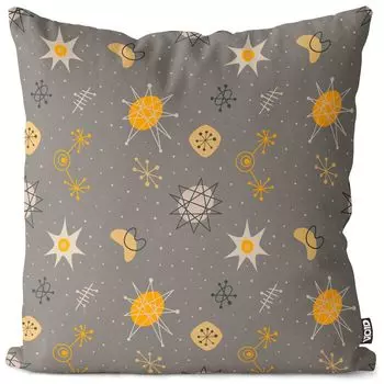 VOID All Over Pattern Чехол для подушки с дизайном 70-х годов Полиэстер Водонепроницаемая подушка для улицы и дома Размер: 60 x 60 см