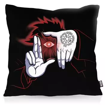 VOID Alucard Чехол для подушки для рук Полиэстер Водонепроницаемый Открытый Хеллсинг Аниме Манга Япония Размер подушки: 40 x 40 см