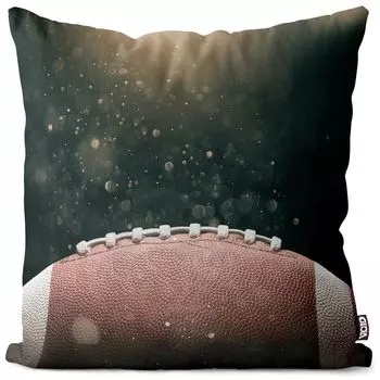 VOID Американский футбольный мяч, спортивный чехол для подушки, чехол для подушки, полиэстер, водонепроницаемый, для улицы, в помещении, размер подушки: 80 x 80 см