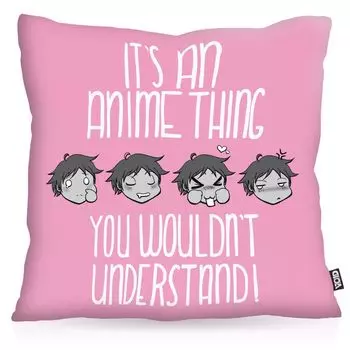VOID Anime Thing Boy Чехлы для подушек Полиэстер Водонепроницаемый Открытый Крытый Вентилятор Манга Япония Отаку Nerd Цвет: Розовый Размер подушки: 80 x 80 см