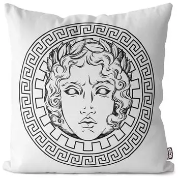 VOID Apollo Греция чехол на подушку чехол из полиэстера водонепроницаемый для улицы и дома, размер подушки: 60 x 60 см