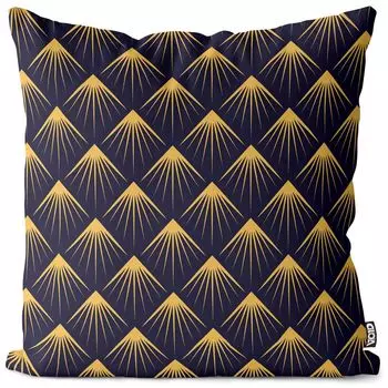 VOID Арт-деко с рисунком перьев Чехол на подушку Полиэстер Водонепроницаемая подушка для улицы и дома Размер: 80 x 80 см