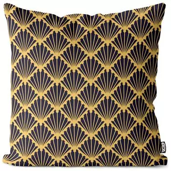 VOID Арт-деко с рисунком солнца. Чехол на подушку из полиэстера. Водонепроницаемая подушка для улицы и дома. Размер: 60 x 60 см.