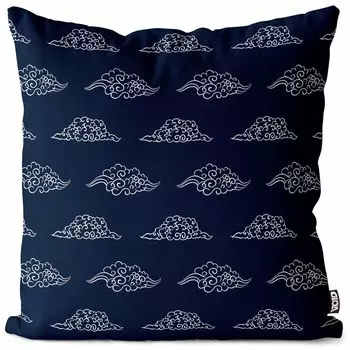 VOID Asia Pattern Culture Кабуки Япония Чехол на подушку Полиэстер Водонепроницаемая подушка для улицы и дома Размер: 80 x 80 см