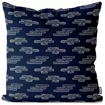 VOID Азиатский узор Японская культура Кабуки Чехол на подушку Полиэстер Водонепроницаемая подушка для улицы и дома Размер: 80 x 80 см