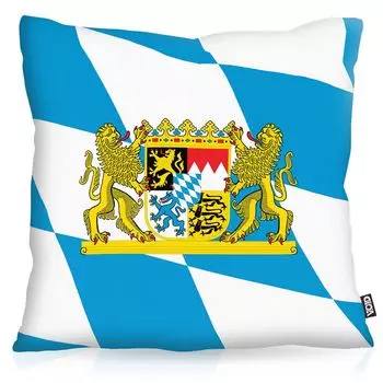 VOID Bayern Bavaria Чехол на подушку из полиэстера Флаг Вентилятор Чехлы для подушек Для улицы и дома Красочные Подушки Размер: 80 x 80 см