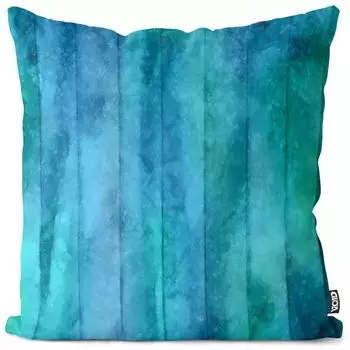 VOID Blue Beams Чехол на подушку Чехол на подушку Полиэстер Водонепроницаемая подушка для улицы и дома Размер: 60 x 60 см