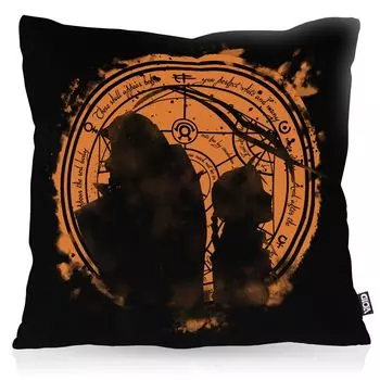 VOID Цельнометаллический чехол для подушки Duo, полиэстер, водонепроницаемый, для улицы, для дома, аниме, манга, японский алхимик, подушка Размер: 40 x 40 см