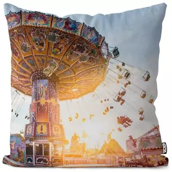 VOID Chain Carousel Чехол на подушку для ярмарки Полиэстер Водонепроницаемая подушка для улицы и помещения Размер: 80 x 80 см