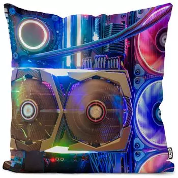VOID Чехол для игровой подушки для настольного компьютера, полиэстер, водонепроницаемая подушка для улицы и дома. Размер: 60 x 60 см.