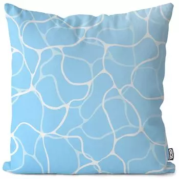 VOID Чехол для подушки с поверхностью воды в бассейне Полиэстер Водонепроницаемая подушка для улицы и помещения Размер: 60 x 60 см
