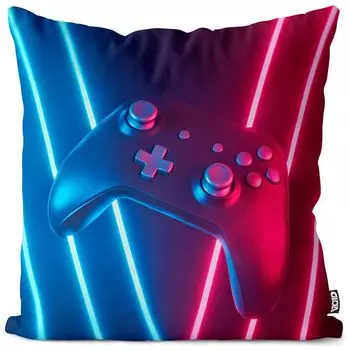 VOID Controller Gamer Cube Чехол на подушку Полиэстер Водонепроницаемая подушка для улицы и дома Размер: 80 x 80 см