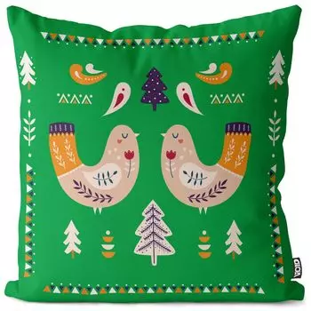 VOID Country House Bird Чехлы для подушек Полиэстер Водонепроницаемая подушка для улицы и дома Размер: 60 x 60 см