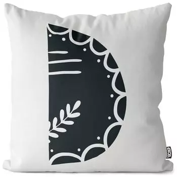 VOID D буквы натуральный чехол для подушки чехол для подушки из полиэстера водонепроницаемый для улицы в помещении, размер подушки: 80 x 80 см