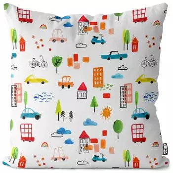 VOID Детская городская автомобильная подушка Чехол Полиэстер Водонепроницаемая уличная внутренняя подушка Размер: 60 x 60 см