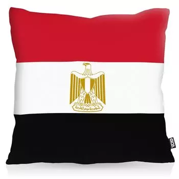 VOID Египет Египет Полиэстер Чехлы для подушек Флаг Вентилятор Чехлы для уличных и внутренних красочных подушек Размер: 60 x 60 см