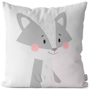 VOID енот животное детский мультяшный чехол для подушки полиэстер водонепроницаемая подушка для улицы и дома Размер: 60 x 60 см