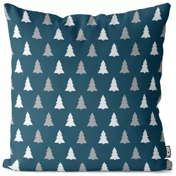 VOID Forest Design Бело-серый чехол для подушки Полиэстер Водонепроницаемая подушка для улицы и дома Размер: 60 x 60 см