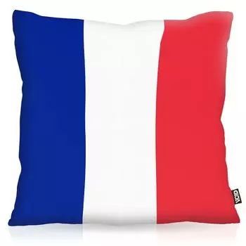 VOID Франция Франция Полиэстер Чехлы для подушек Флаг Вентилятор Чехлы для уличных и внутренних красочных подушек Размер: 60 x 60 см