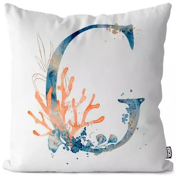 VOID G буквы шрифта имя наволочка наволочка наволочка полиэстер водонепроницаемый открытый в помещении, размер подушки: 60 x 60 см