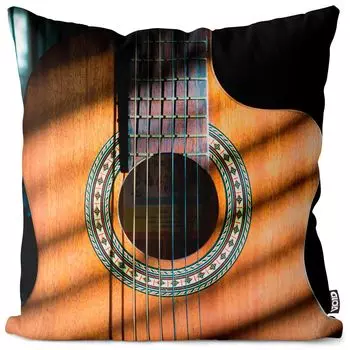 VOID Гитара Музыка Рок Чехлы для подушек Полиэстер Водонепроницаемая уличная подушка для дома Размер: 80 x 80 см