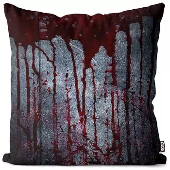 VOID Хэллоуин Кровавая настенная подушка Чехол Полиэстер Водонепроницаемая уличная подушка для дома Размер: 60 x 60 см
