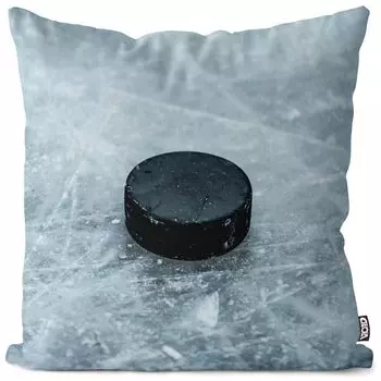 VOID Хоккейная шайба Спортивная подушка Чехол Полиэстер Водонепроницаемая подушка для улицы и дома Размер: 60 x 60 см