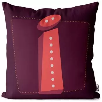 VOID I Буквы Винтажные инициалы Чехол на подушку Полиэстер Водонепроницаемая подушка для улицы и дома Размер: 60 x 60 см