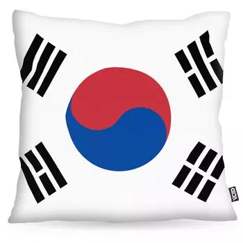 VOID Южная Корея Полиэстер Чехлы для подушек Флаг Вентилятор Чехлы для уличных и домашних красочных подушек Размер: 60 x 60 см