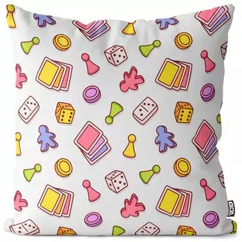 VOID карточная игра, фигурка, настольная игра, чехол на подушку, чехол из полиэстера, водонепроницаемый, для улицы, в помещении, размер подушки: 80 x 80 см