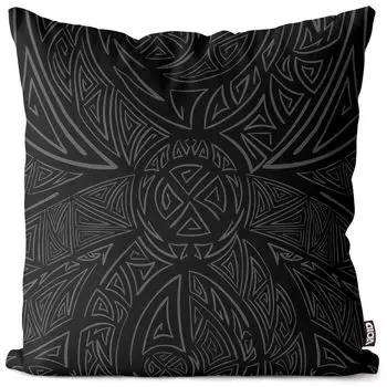VOID Кельтские руны Чехол на подушку викингов Полиэстер Водонепроницаемая подушка для улицы и дома Размер: 60 x 60 см
