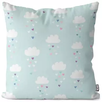VOID Красочные облака Чехол на подушку Полиэстер Водонепроницаемая подушка для улицы и дома Размер: 60 x 60 см