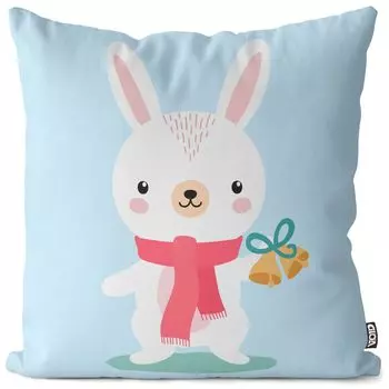 VOID Кролик Животное Детская наволочка Полиэстер Водонепроницаемая подушка для улицы и дома Размер: 80 x 80 см