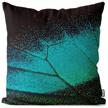 VOID Крылья бабочки Чехол на подушку Полиэстер Водонепроницаемая подушка для улицы и дома Размер: 60 x 60 см, мультиколор