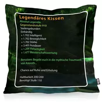 VOID Легендарная подушка, чехол для подушки, чехол для подушки, для улицы, для дома, мифический, вау, легендарный, размер подушки: 40 x 40 см